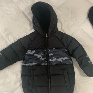 Great condition black Camo puffer jacket